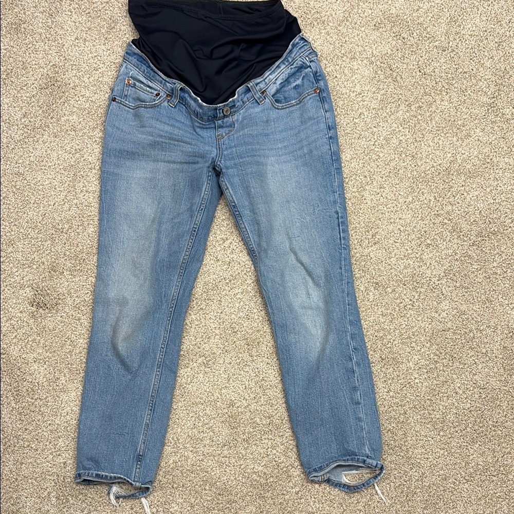 Abercrombie Ankle Straight Maternity Jeans
